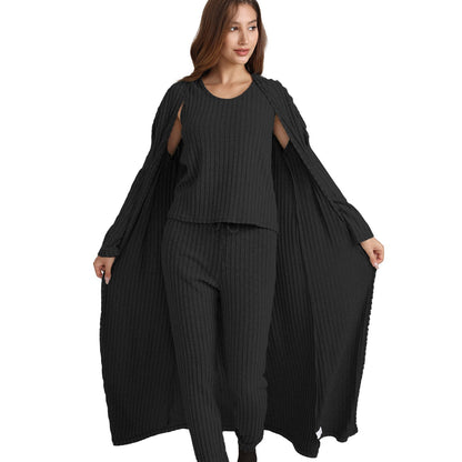 VRCÔMFY Women's 3-Piece Knit Loungewear Set